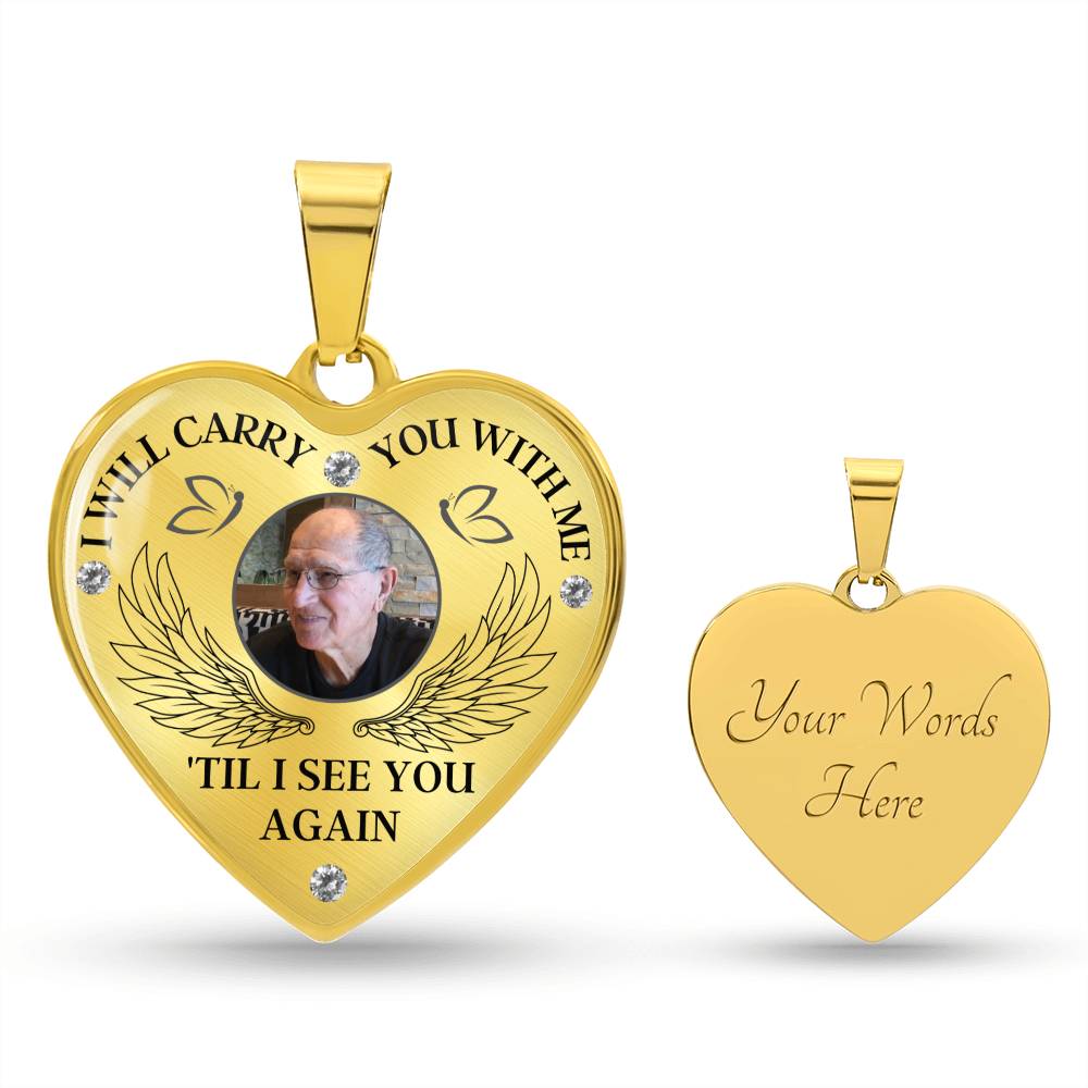 Heart Memorial Necklace for Jessica