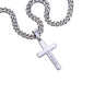 Miscarriage Gift for Dad, Loss of Baby Cross with Cuban Chain for Daddy, Infant Loss Keepsake, Stillborn Memorial Present