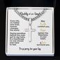 Miscarriage Gift for Dad, Loss of Baby Cross with Cuban Chain for Daddy, Infant Loss Keepsake, Stillborn Memorial Present