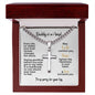 Miscarriage Gift for Dad, Loss of Baby Cross with Cuban Chain for Daddy, Infant Loss Keepsake, Stillborn Memorial Present