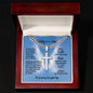 Miscarriage Gift for Dad, Loss of Baby Cross with Cuban Chain for Daddy, Infant Loss Keepsake, Stillborn Memorial Present