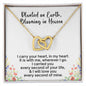 Miscarriage Gift | Infant Loss Memorial Keepsake | Stillborn Baby Interlocking Hearts Necklace