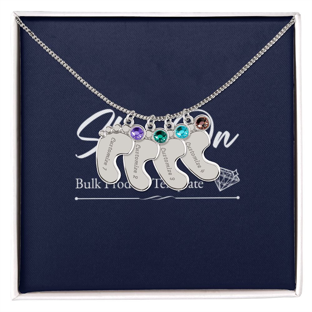 Baby Footprint Necklace TEMPLATE