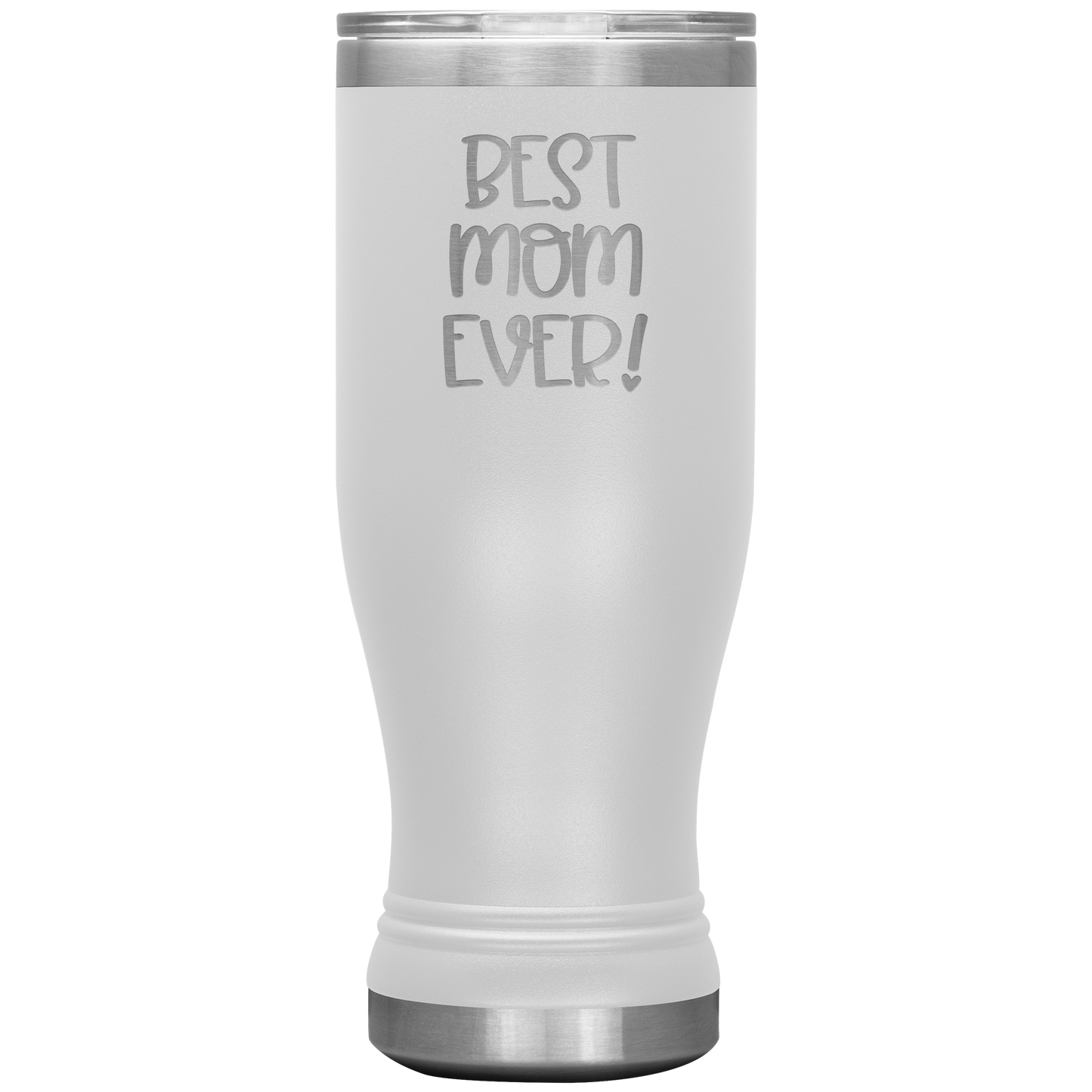 "Best Mom Ever!" Insulated Stainless Steel Boho Tumbler with Lid