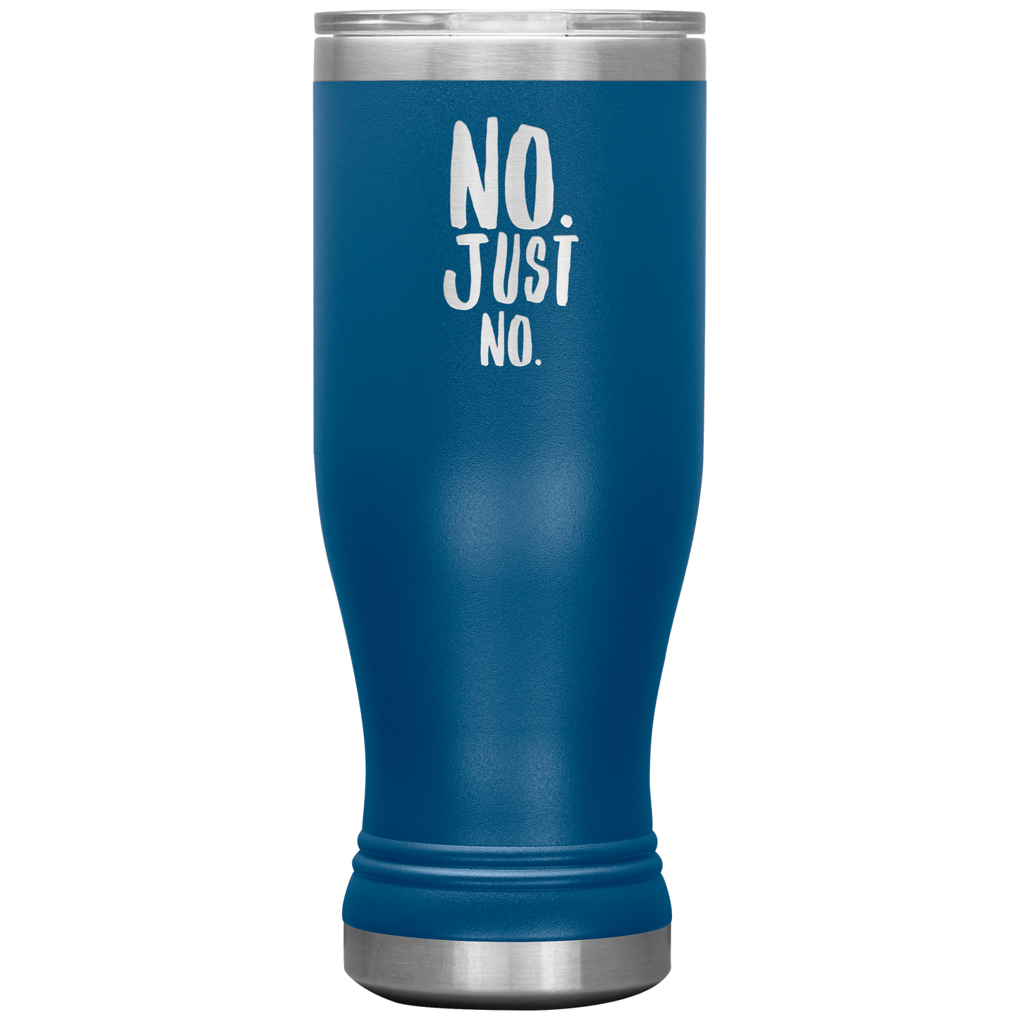 "No. Just No." 20 oz. Insulated Stainless Steel Boho Tumbler with Lid