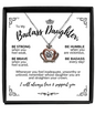 To My Badass Daughter | Be Badass Everyday |Crown Pendant Necklace
