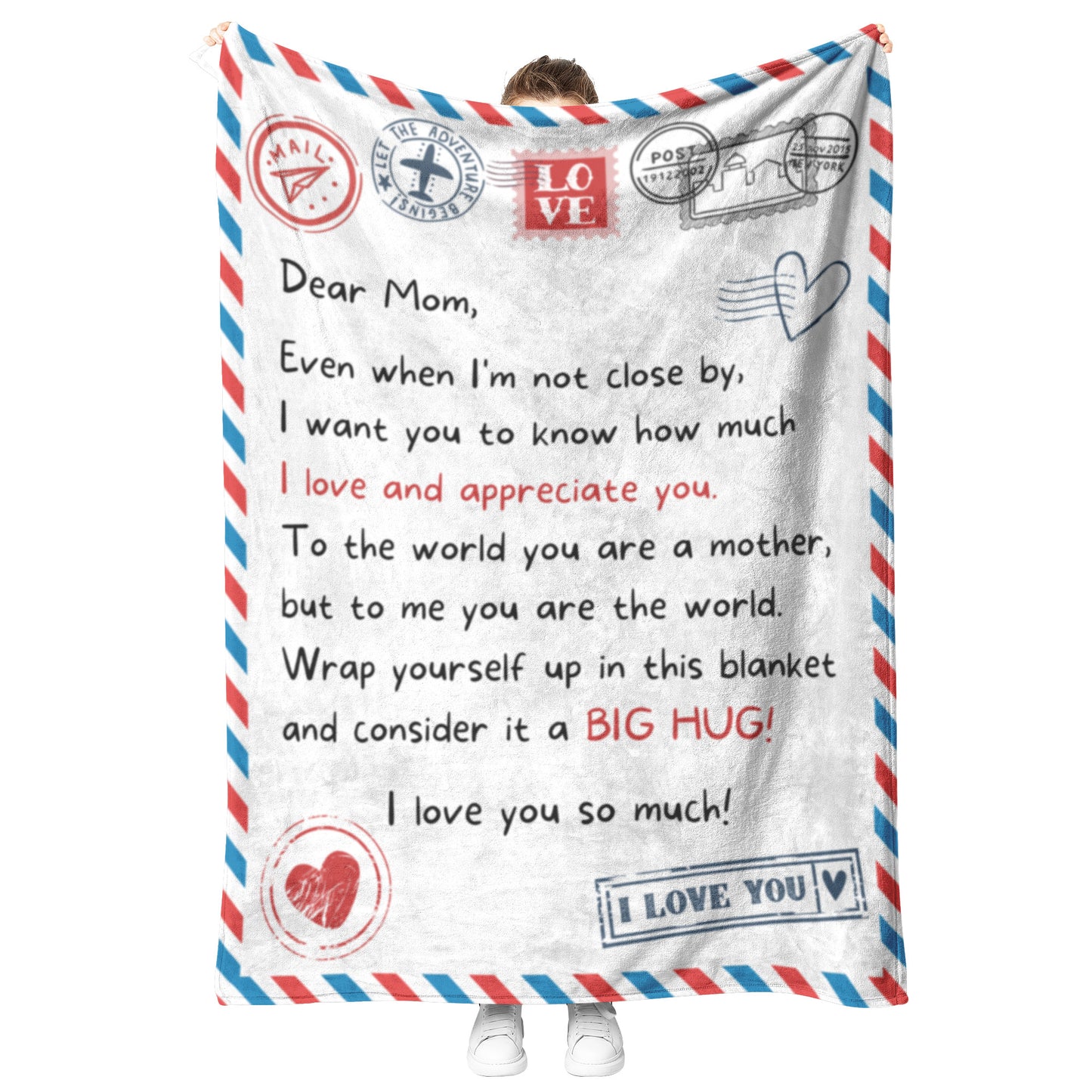 Letter to Mom | I Love and Appreciate You | Blanket from Son/Daughter