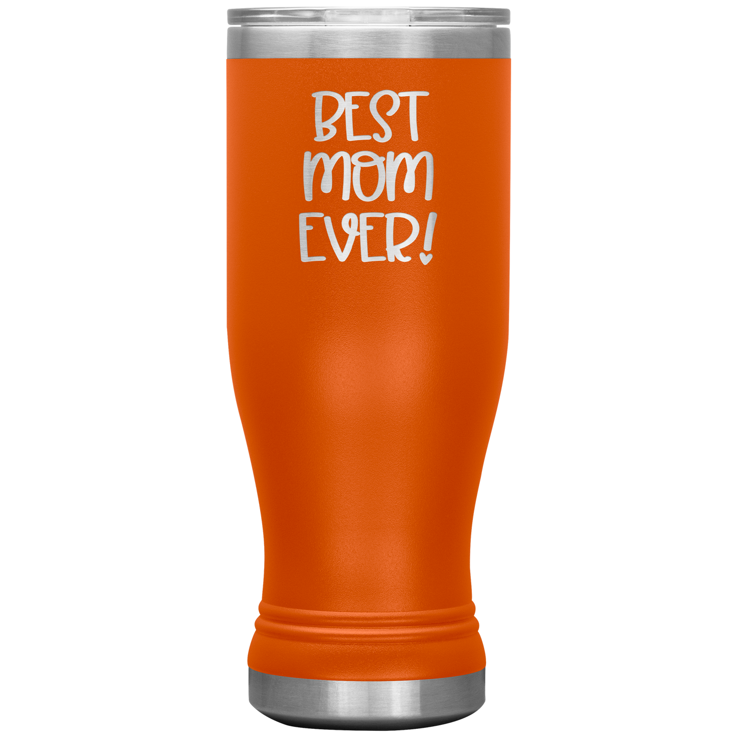 "Best Mom Ever!" Insulated Stainless Steel Boho Tumbler with Lid