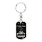 To My Son Dog Tag Keychain | Gift from Dad | Believe in You