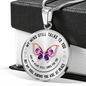 Butterfly Pendant Remembrance Necklace | Loss of Loved One Memorial Gift
