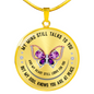 Butterfly Pendant Remembrance Necklace | Loss of Loved One Memorial Gift