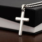 Lung Cancer Warrior | Cross Pendant with Ball Chain | Gift for Support, Fighter, Survivor
