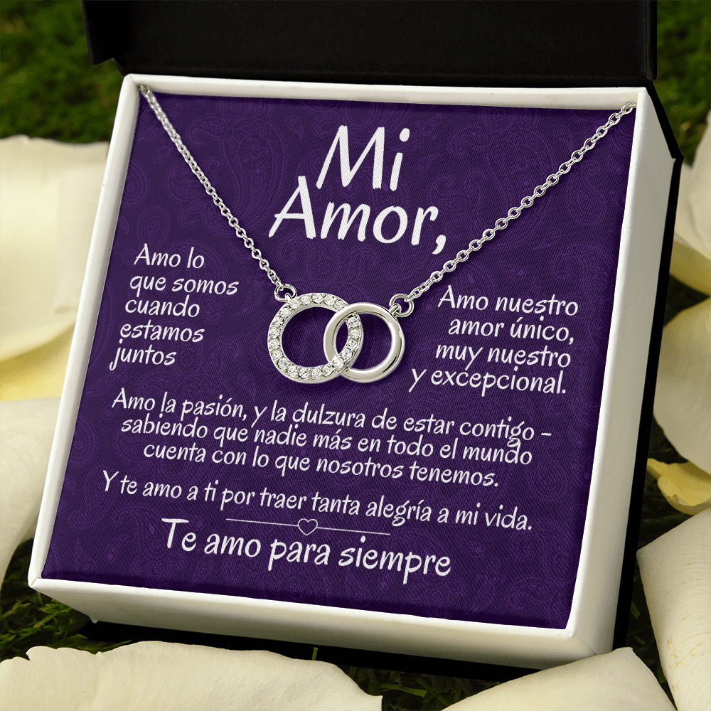 Regalo Para Mi Amor | Collar de Círculos Entrelazados | Amo Lo Que Somos