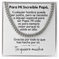 Regalo Para Papá | Cadena de Eslabones Cubanos | Alguien Especial Para Ser Papá
