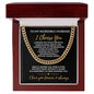 To My Husband | I Choose You | Cuban Link Chain