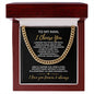 To My Man | I Choose You | Cuban Link Chain