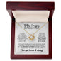 To My Daughter | Closed My Eyes for a Moment | Love Knot Necklace