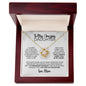To My Daughter | Gift from Mom | Closed My Eyes for a Moment | Love Knot Necklace