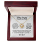 To My Daughter | Gift from Dad | Closed My Eyes for a Moment | Love Knot Necklace