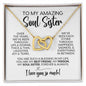 To My Soul Sister | Ups & Downs | Interlocking Hearts Necklace