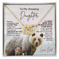 To My Daughter | I Believe in You | Interlocking Hearts Necklace