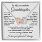 To My Granddaughter | Most Beautiful Chapter | Interlocking Hearts Necklace