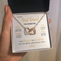 To My Best Friend | Blessed & Grateful | Interlocking Hearts Necklace