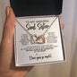 To My Soul Sister | Friends That Become Family | Interlocking Hearts Necklace