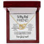To My Best Friend | Constant Source of Unconditional Love | Interlocking Hearts Necklace