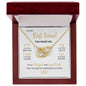 To My Best Friend | Blessed & Grateful | Interlocking Hearts Necklace