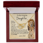 To My Daughter | Proud to be Your Father | Interlocking Hearts Necklace