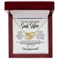 To My Soul Sister | Friends That Become Family | Interlocking Hearts Necklace