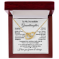 To My Granddaughter | Most Beautiful Chapter | Interlocking Hearts Necklace