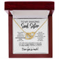 To My Soul Sister | Constant Source of Unconditional Love | Interlocking Hearts Necklace