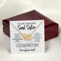 To My Soul Sister | Constant Source of Unconditional Love | Interlocking Hearts Necklace