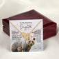 To My Daughter | I Believe in You | Interlocking Hearts Necklace