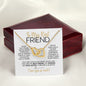 To My Best Friend | Ups & Downs | Interlocking Hearts Necklace
