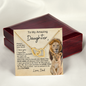 To My Daughter | Proud to be Your Father | Interlocking Hearts Necklace