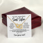 To My Soul Sister | Friends That Become Family | Interlocking Hearts Necklace