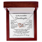 To My Granddaughter | Most Beautiful Chapter | Interlocking Hearts Necklace