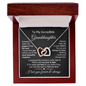 To My Granddaughter | Most Beautiful Chapter | Interlocking Hearts Necklace