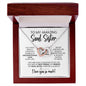 To My Soul Sister | Constant Source of Unconditional Love | Interlocking Hearts Necklace