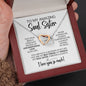 To My Soul Sister | Constant Source of Unconditional Love | Interlocking Hearts Necklace