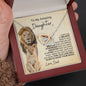 To My Daughter | Braver, Smarter, Stronger, Loved | Interlocking Hearts Necklace