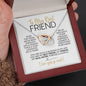 To My Best Friend | Ups & Downs | Interlocking Hearts Necklace