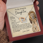 To My Daughter | Proud to be Your Father | Interlocking Hearts Necklace