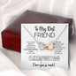 To My Best Friend | Constant Source of Unconditional Love | Interlocking Hearts Necklace