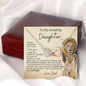To My Daughter | Proud to be Your Father | Interlocking Hearts Necklace