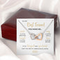 To My Best Friend | Blessed & Grateful | Interlocking Hearts Necklace