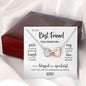 To My Best Friend | Blessed & Grateful | Interlocking Hearts Necklace